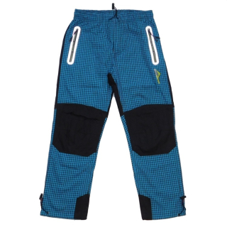 Chlapecké outdoorové plátěné kalhoty Kugo FK7615 tyrkysové